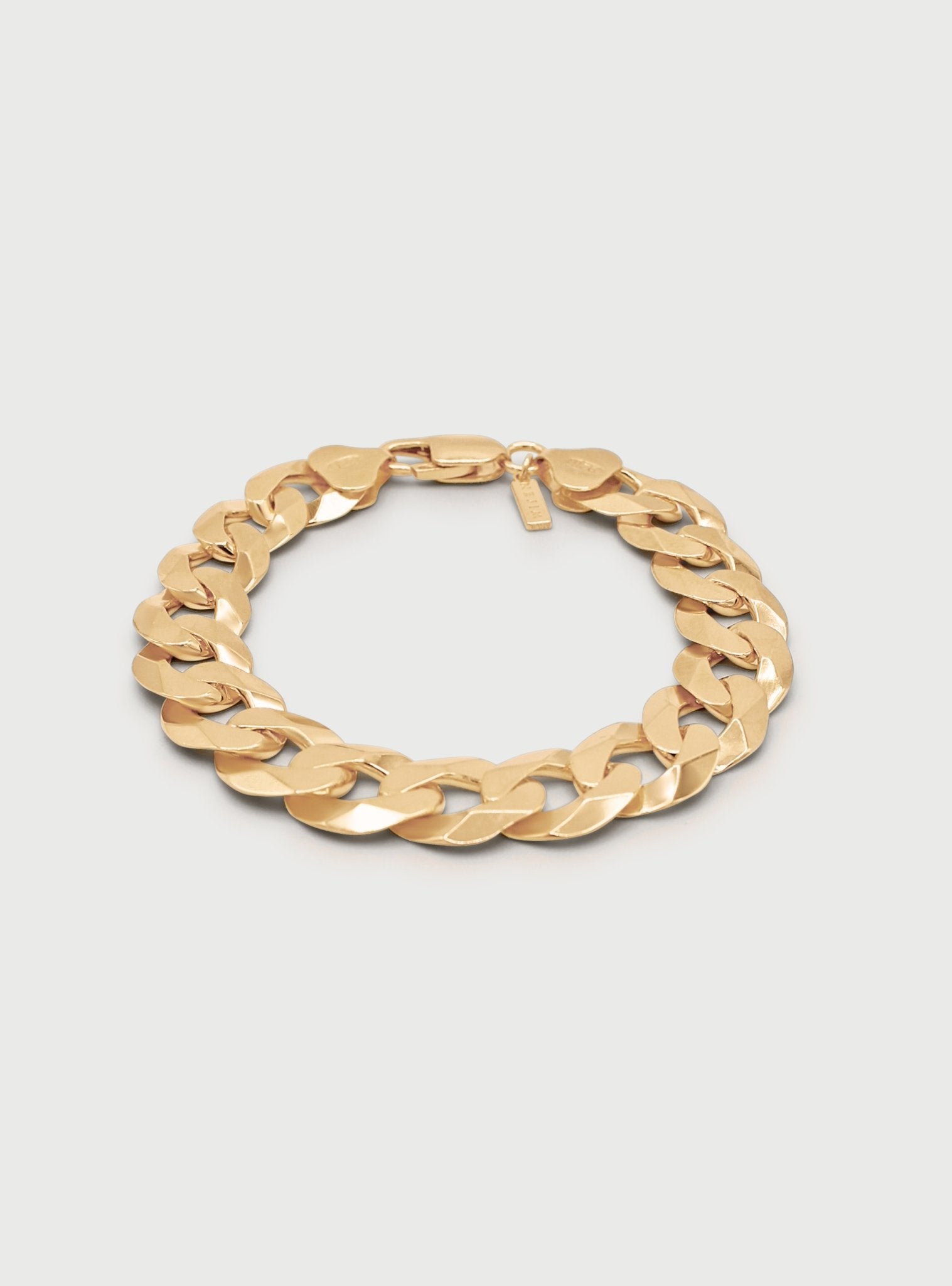 12MM CLEO CURB BRACELET - 14K ITALIAN GOLD VERMEIL - Nejim