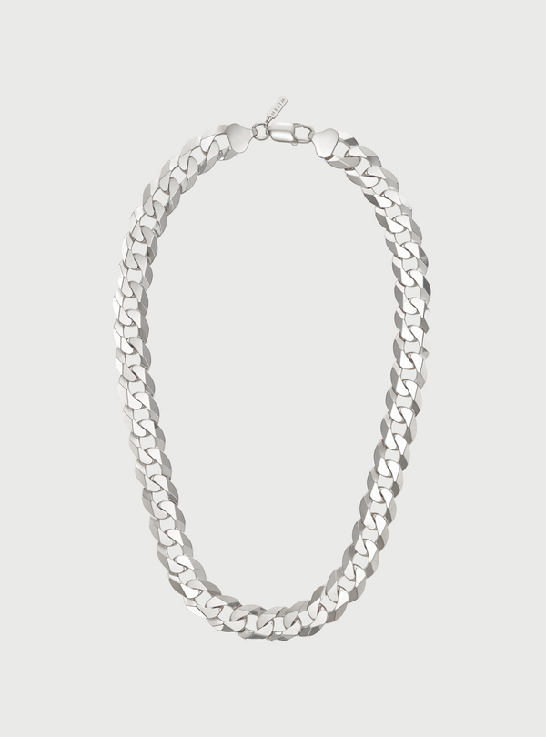 SILVER 12MM CLEO CURB CHAIN