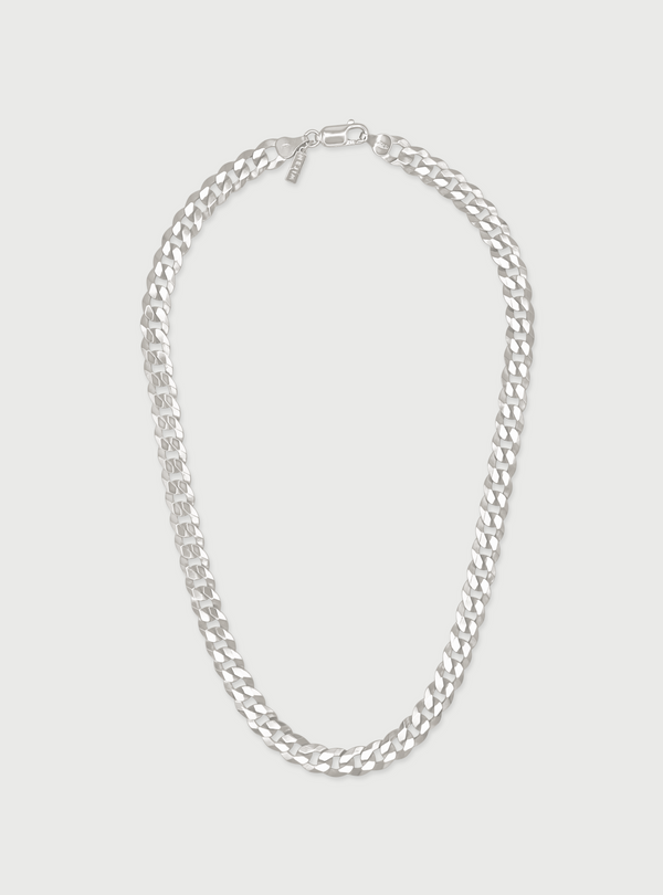 SILVER 7MM CLEO CURB CHAIN