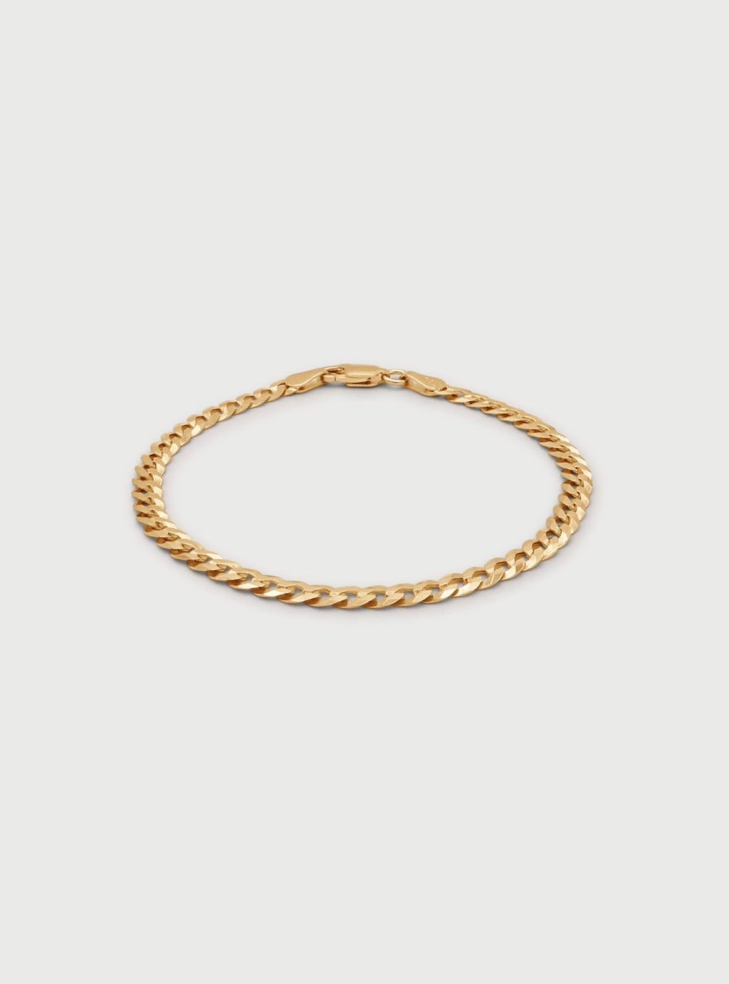 4MM CLEO CURB BRACELET - 14K ITALIAN GOLD VERMEIL - Nejim