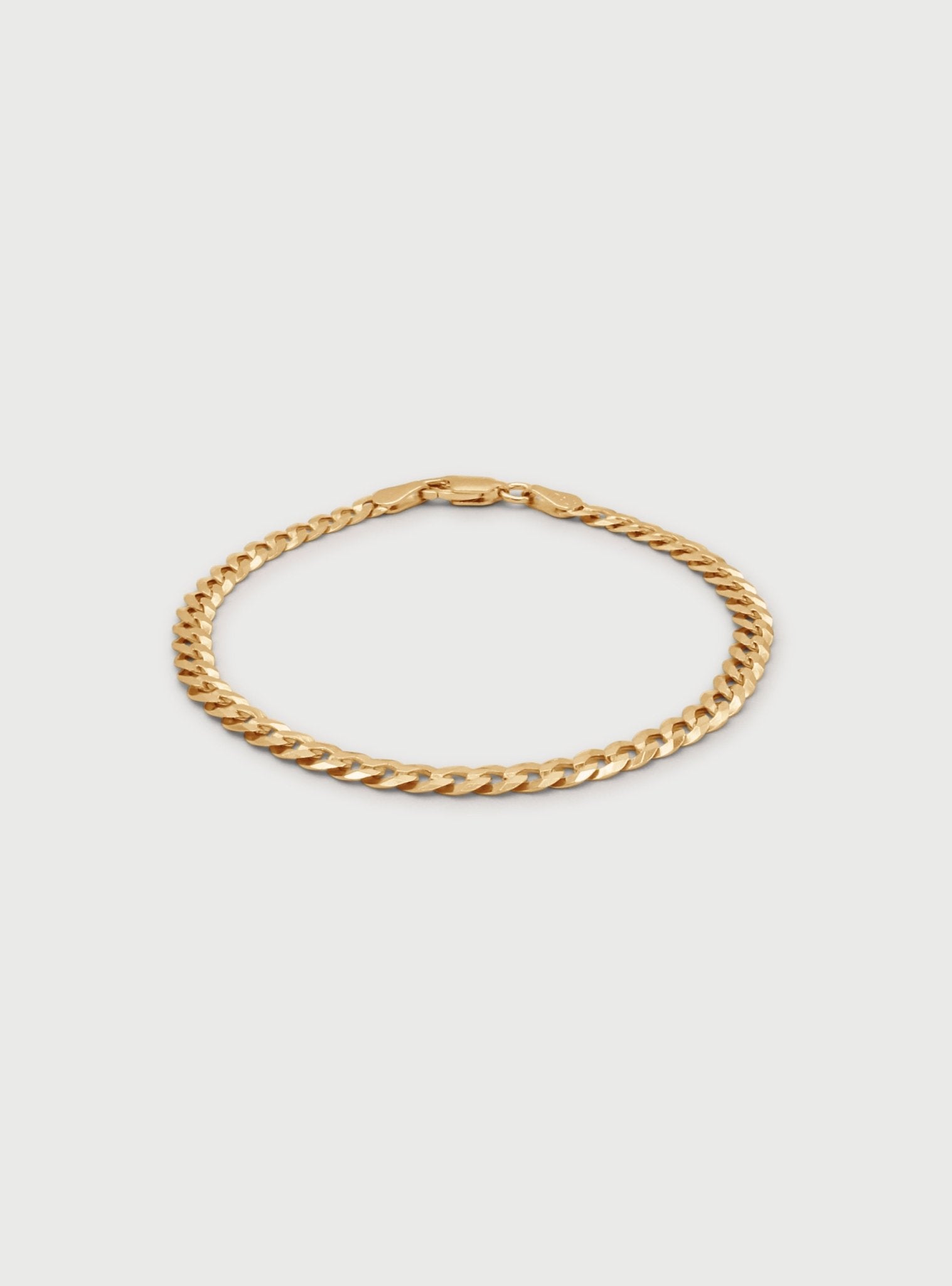 4MM CLEO CURB BRACELET - 14K ITALIAN GOLD VERMEIL - Nejim