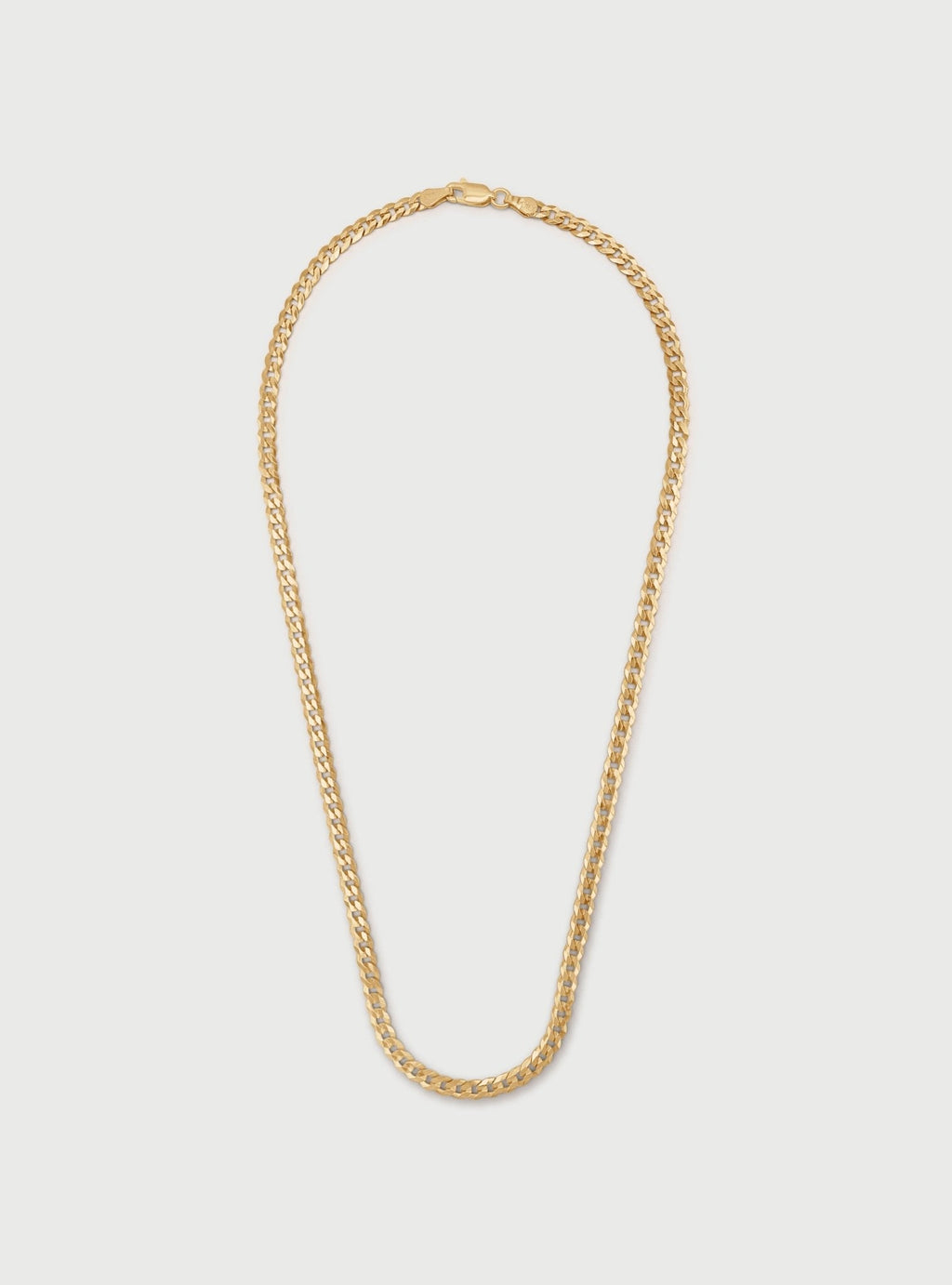4MM CLEO CURB CHAIN NECKLACE - 14K ITALIAN GOLD VERMEIL - Nejim