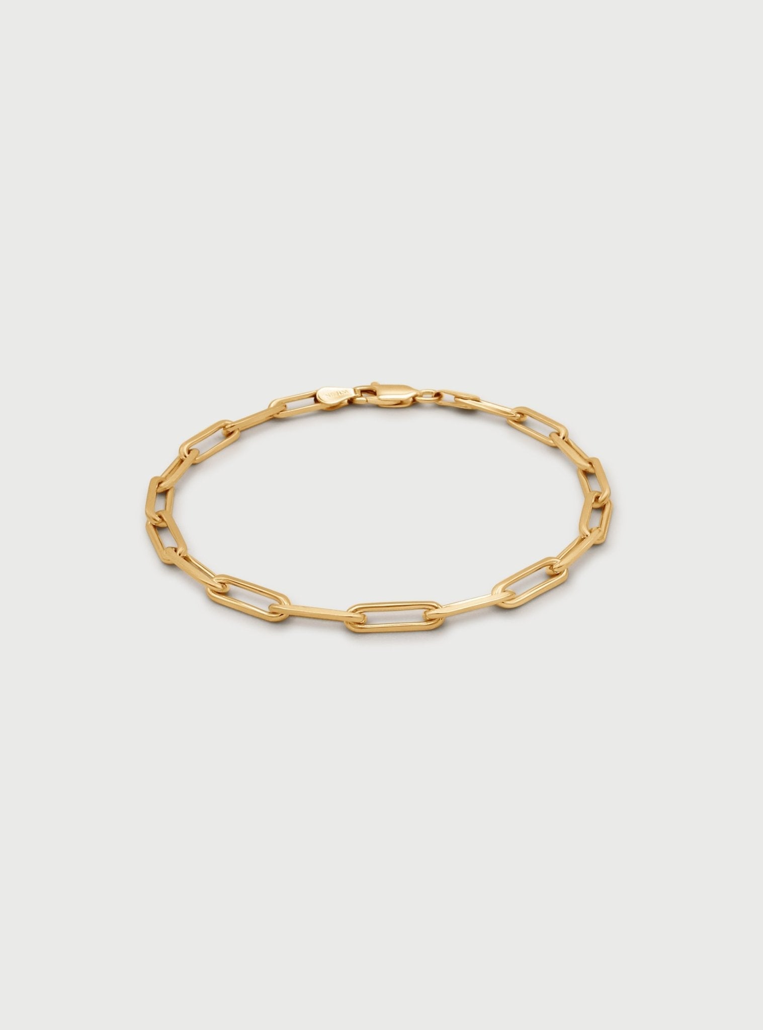 LEIA PAPERCLIP BRACELET - 14K ITALIAN GOLD VERMEIL - Nejim