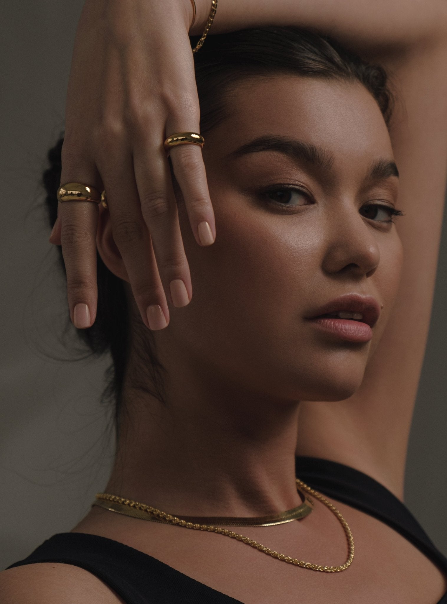ONA DOME RING - 18k GOLD VERMEIL - Nejim