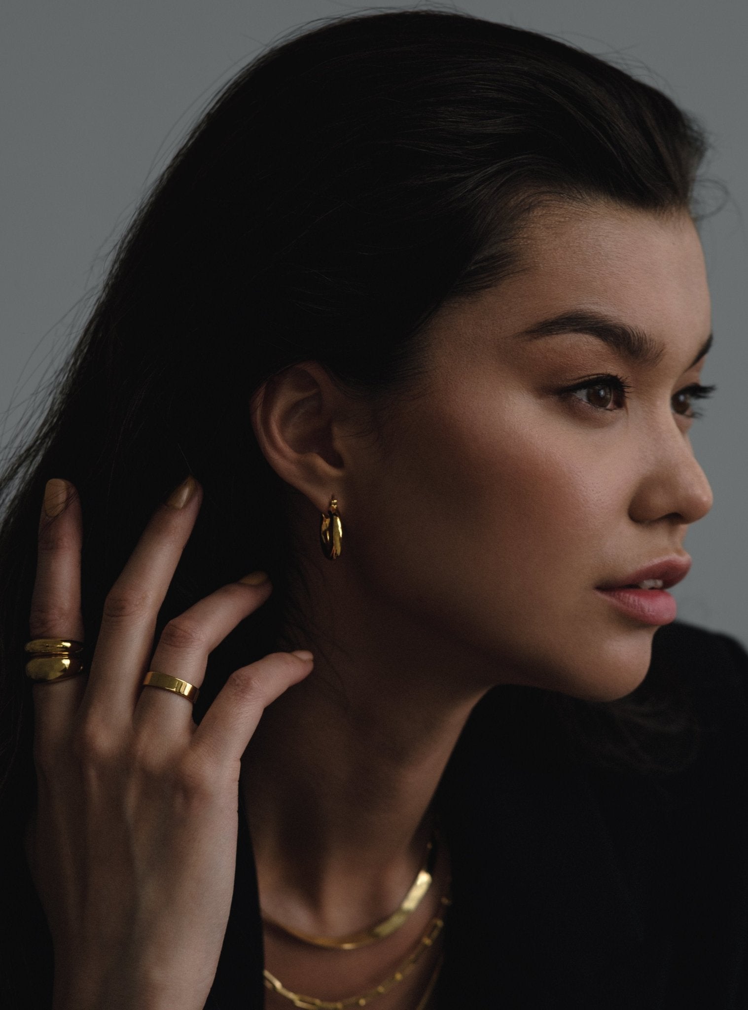 OSLO HOOPS - 18K GOLD VERMEIL - Nejim