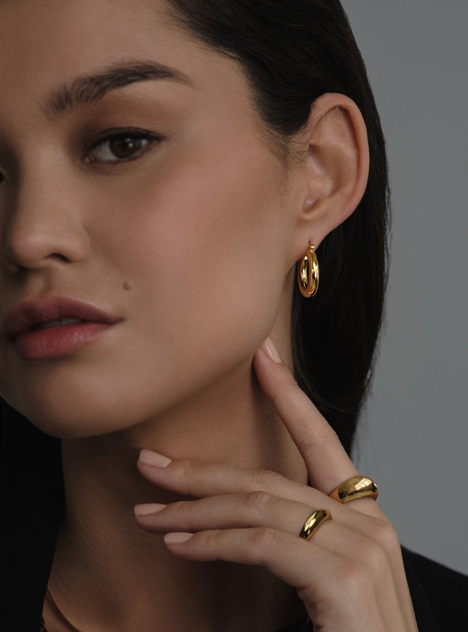 OSLO HOOPS - 18K GOLD VERMEIL - Nejim