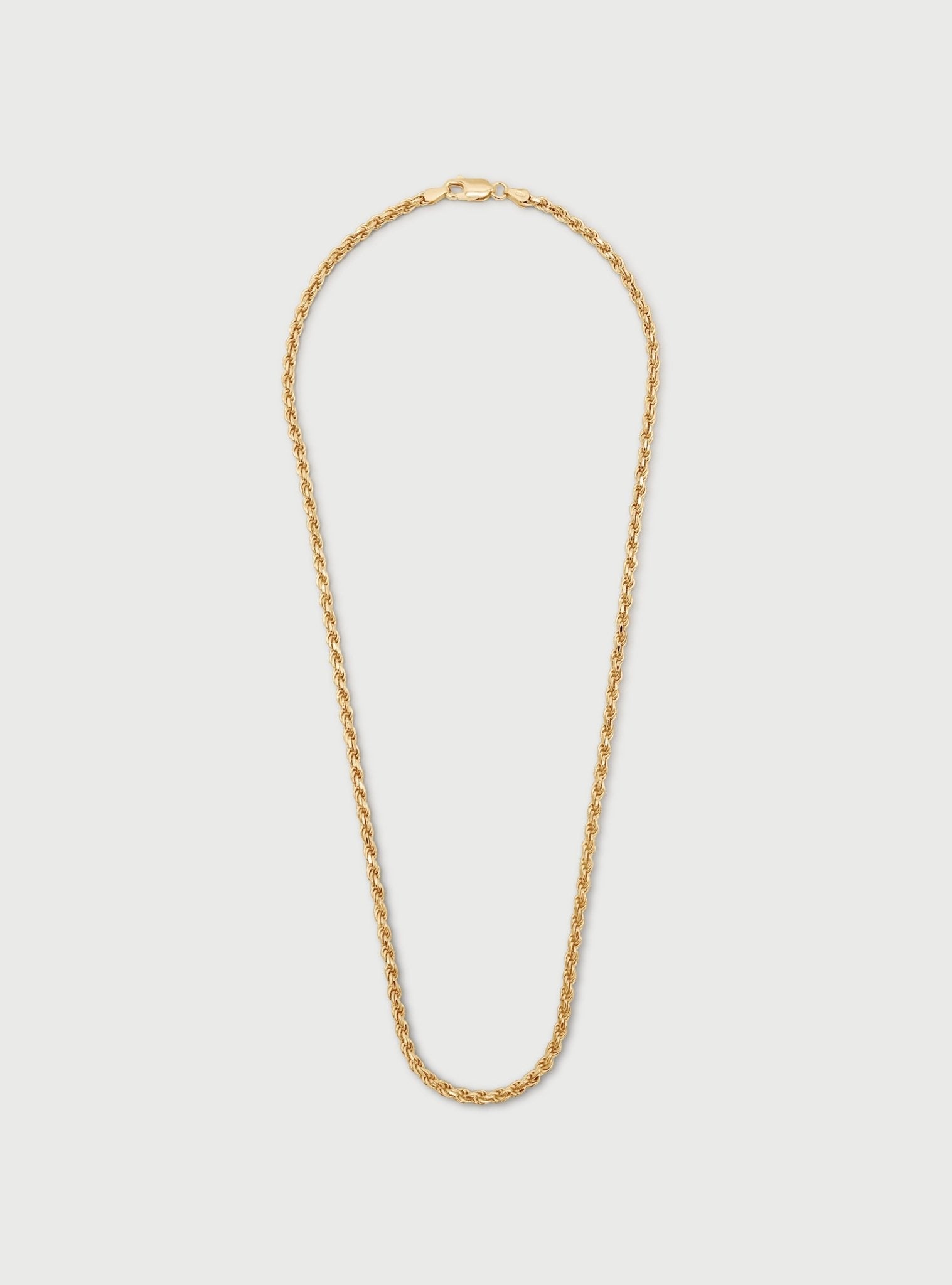 PHAROS ROPE CHAIN NECKLACE - 14K ITALIAN GOLD VERMEIL - Nejim