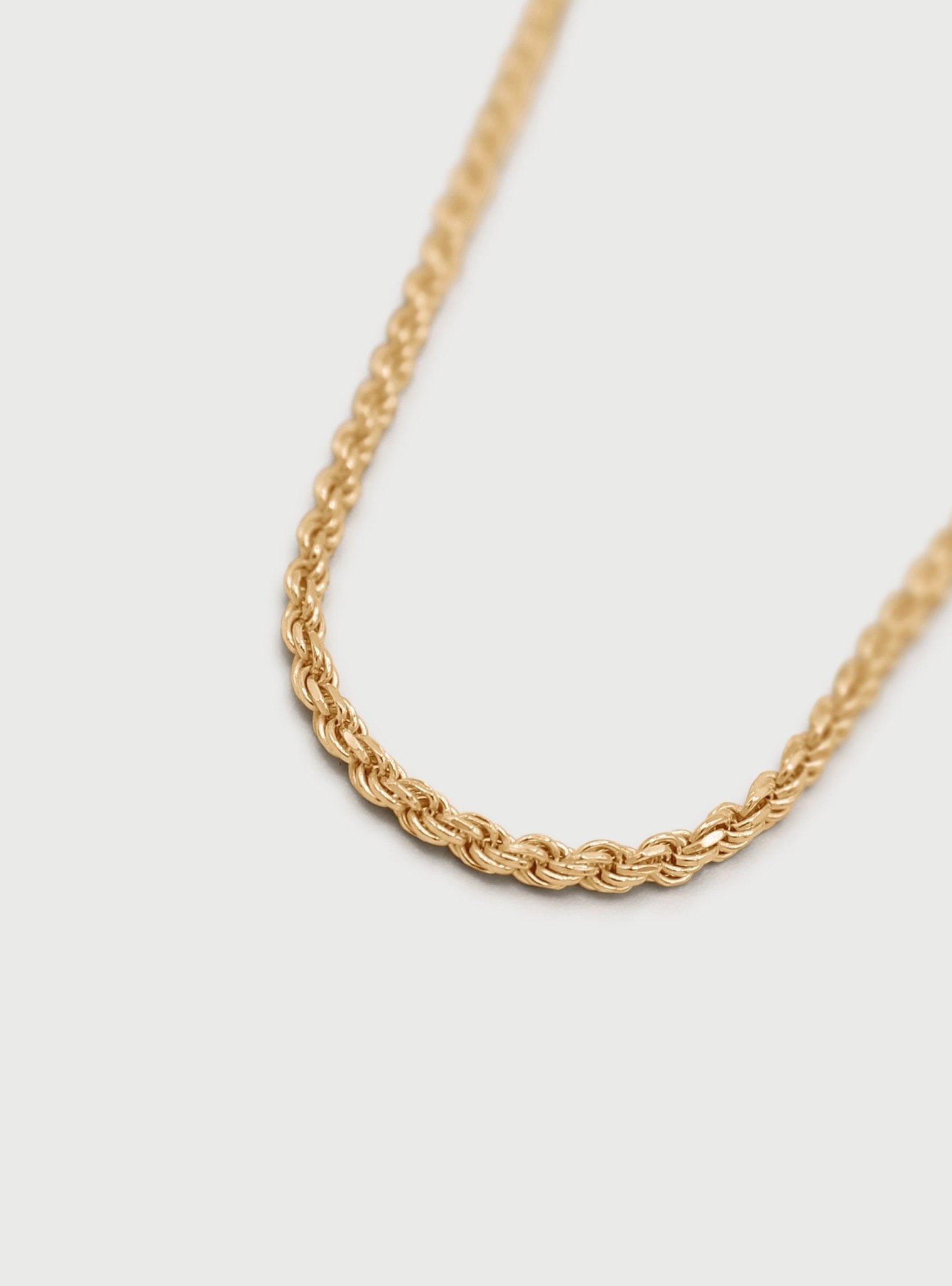 PHAROS ROPE CHAIN NECKLACE - 14K ITALIAN GOLD VERMEIL - Nejim