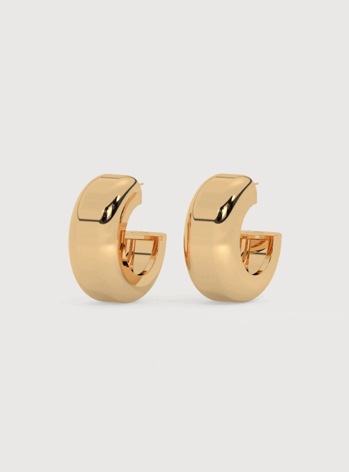 ROMA HOOPS - COMING SOON - 18K GOLD VERMEIL - Nejim