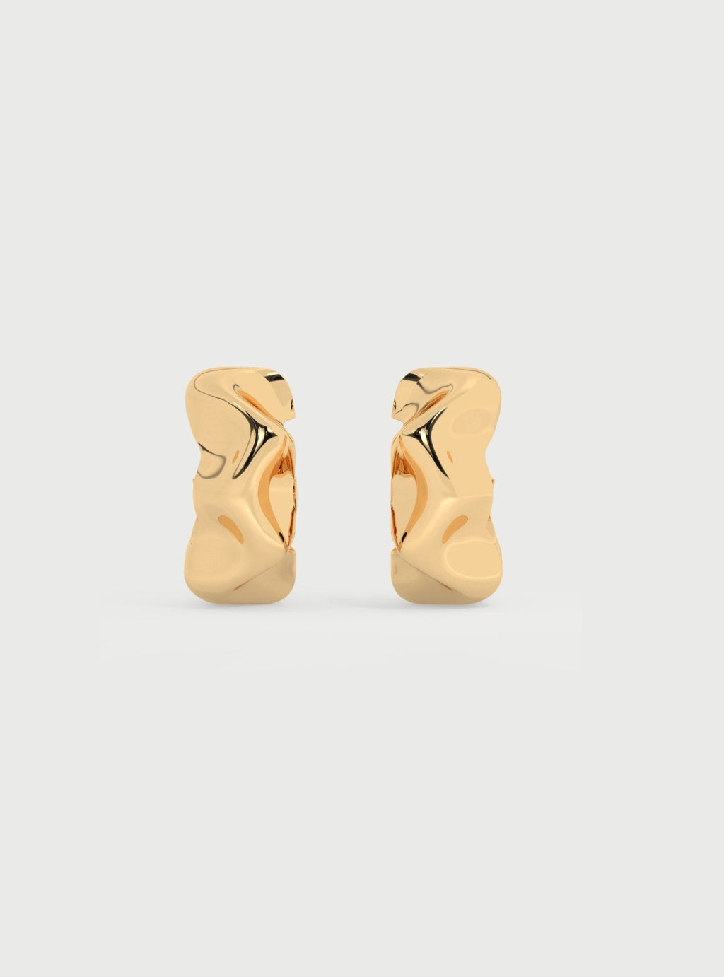 SCRUNCHIE HOOPS - COMING SOON - 18K GOLD VERMEIL - Nejim