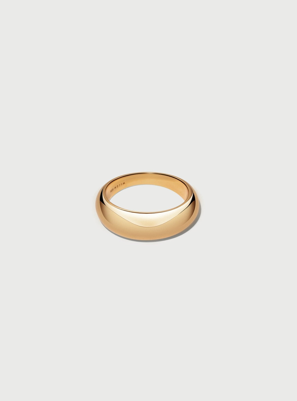 THIN ONA DOME RING - 18k GOLD VERMEIL - Nejim
